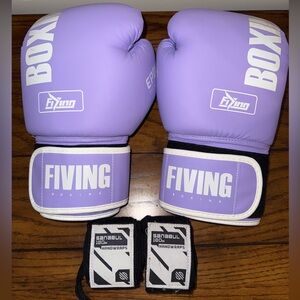 Fiving Boxing Gloves in Purple